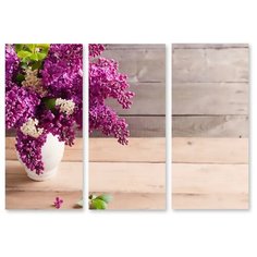 Модульная картина на холсте "Кувшин сирени" 90x64 см Modulka.Ru