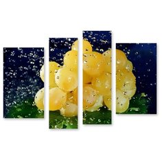 Модульная картина на холсте "Виноград" 150x105 см Modulka.Ru