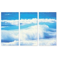 Модульная картина на холсте "Волны" 120x75 см Modulka.Ru
