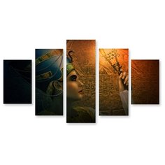 Модульная картина на холсте "Царица Египта" 150x90 см Modulka.Ru