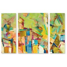 Модульная картина на холсте "Дом художника" 170x115 см Modulka.Ru