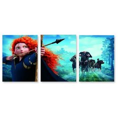 Модульная картина на холсте "Храбрая сердцем" 120x53 см Modulka.Ru
