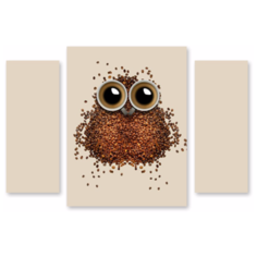 Модульная картина на холсте "Кофейная иллюзия" 120x85 см Modulka.Ru