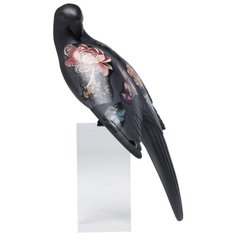 KARE Design Статуэтка Parrot, коллекция "Попугай" 20*35*19, Полирезин, АБС-пластик, Черный
