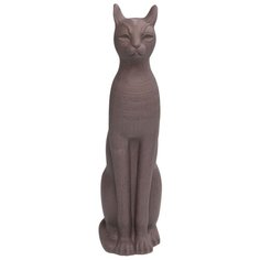 KARE Design Статуэтка Cat, коллекция "Кошка" 30*77*22, Керамика, Серый