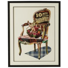 KARE Design Картина в рамке Pin Up Girls, коллекция "Очаровательные девушки" 72*90*4, Бумага, Стекло, Полистирол, ДВП, Мультиколор