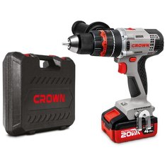 Аккумуляторный ударный шуруповерт CROWN CT21075HMX-4 BMC