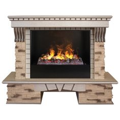 Электрокамин RealFlame Sorento 25,5/26 WT с Cassette 630 3D + вставка