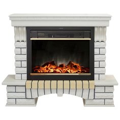 Электрокамин RealFlame Country 26 WT с Moonblaze brass