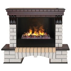 Электрокамин RealFlame Country 26 AO с Cassette 630 3D + вставка