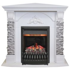 Электрокамин RealFlame Athena Corner GR WT с Oregan 3D