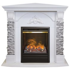 Электрокамин RealFlame Athena Corner GR WT с Olympic 3D