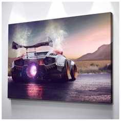 Картина Lamborghini Countach 40х60 см. натуральный холст RED Panda