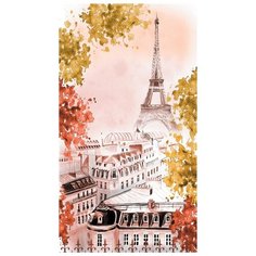 Супермоющиеся антивандальные фотообои Антимаркер, Париж Акварелью, 1-А-162, 150х270 см