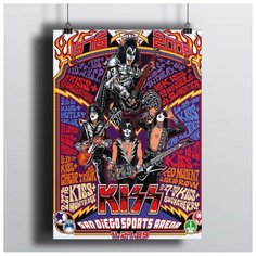 Постер Kiss 50х70 см. RED Panda