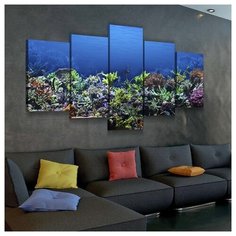 Картина Морской Риф(Размер-S)натуральный холст RED Panda