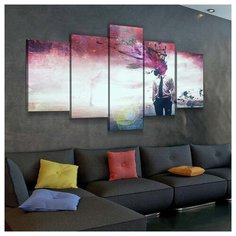 Картина Взрыв Мозга(Размер-S)синтетический холст RED Panda