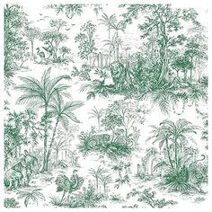 Обои AdaWall Tropicano 9909-3 , винил на флизелине 15,6 х 1,06 м