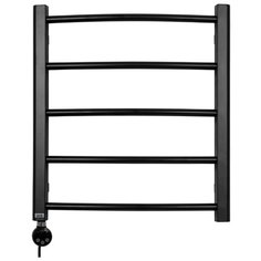 Полотенцесушитель GROIS Kelly GR-007 500х600 П5 RAL9005 ЛТЭН черный матовый