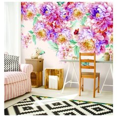 Фотообои Радужные пионы 3х2,7 Fbrush