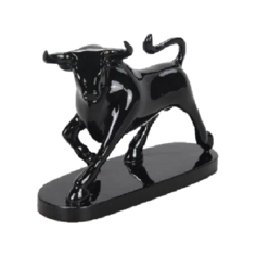 Интерьерная статуэтка Бык на подставке, ПС , черный Vernissage of History