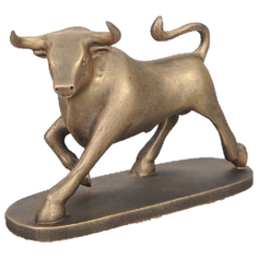 Интерьерная статуэтка Бык на подставке, ПС , антик Vernissage of History