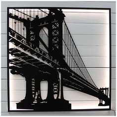 Картина с подсветкой "Бруклинский мост" Bentsteel
