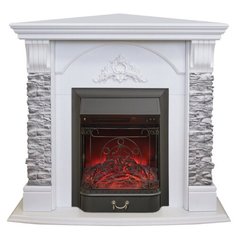 Электрокамин RealFlame Athena Corner GR WT-511 с Majestic Lux black S