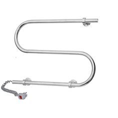 Полотенцесушитель S2-образный 400*500 электро v-провод, кнопка на вилке Indigo