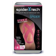 Тейп преднарезанный для коленной части Everlast, 6шт. розов.