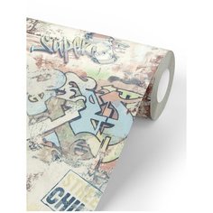 Обои Euro Decor 7096-11 Street ART / виниловые на флизелиновой основе / 1,06х10м
