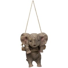 KARE Design Статуэтка Elephant, коллекция "Слон" 14*21*14, Полирезин, Серый