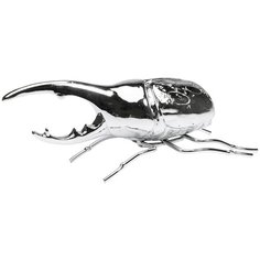 KARE Design Статуэтка Herkules beetle, коллекция "Жук Геркулес" 24*7,5*11,5, Полирезин, Серебряный