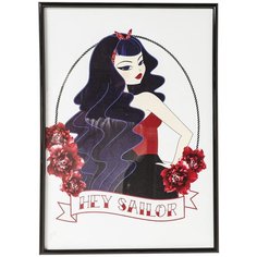 KARE Design Картина в рамке Sailor, коллекция "Моряк" 30*42*2, Полистирол, Бумага, Акрил, Мультиколор