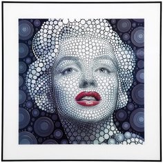 KARE Design 3D картина Marilyn, коллекция "Мэрилин" 60*60*3, Алюминий, Полипропилен, Мультиколор