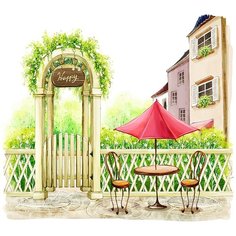 Фотообои/D коллекция Фотообои/D коллекцияСтолик под зонтиком 300х270 см Divino