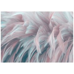 Бумажные фотообои бесшовные VEROL "Перья", 3,1 м2, ширина 200 см, высота 155 см, обои бумажные для стен, фотообои на стену, декор отделка стен, декор и интерьер