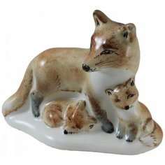 Семикаракорский фаянс скульптура "Лисы" Аксинья