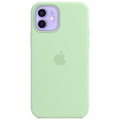 Панель-накладка Apple Silicone Case with MagSafe Pistachio для iPhone 12/12 Pro