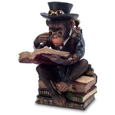 WS-194 Статуэтка в стиле Стимпанк Обезьяна с книгой Veronese