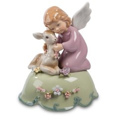 CMS-11/19 Муз. фигурка Ангелочек с олененком (Pavone)