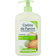 CORINE de FARME шампунь Gentle Almond Мягкий с Миндалем для нормальных волос, 750 мл