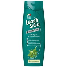 Wash & Go шампунь с экстрактом алоэ вера для сухих волос, 200 мл