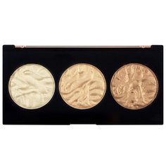 REVOLUTION Палетка хайлайтеров 3 Strobe Highlighter Palettte strobe luxe