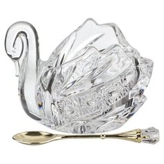 Икорница Lefard Muza Crystal Лебедь 195-112 прозрачный