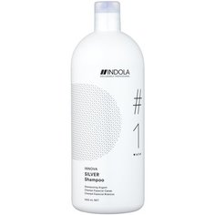 Indola оттеночный шампунь Innova Silver #1 Wash Нейтрализующий, 1.5 л