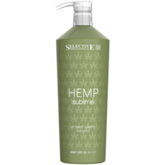 Selective Professional шампунь увлажняющий Hemp Sublime для сухих и поврежденных волос с маслом семян конопли, 1 л