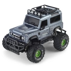 Машина на радиоуправлении Yako toys Land Rover, радиоуправляемая, игрушечная, 1:18; 2,4G, с зарядным устройством, с аккумулятором, серый металлик