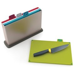 Набор разделочных досок Joseph Joseph Index™, 23.5х13.3 см, 4 шт., белый/голубой/красный/зеленый