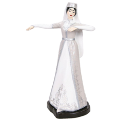 Интерьерная статуэтка Кавказская девушка в танце (в белом) Vernissage of History